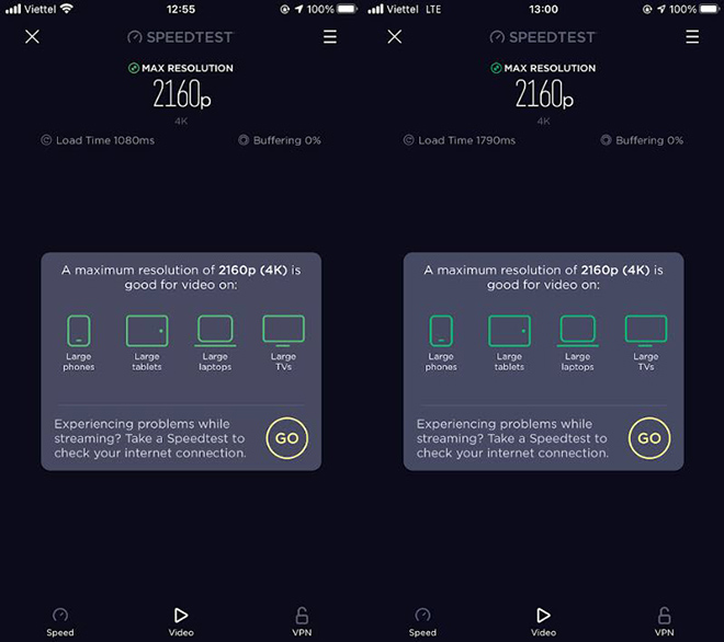 iPhone can help detect if the network is throttling video bandwidth or not - 2