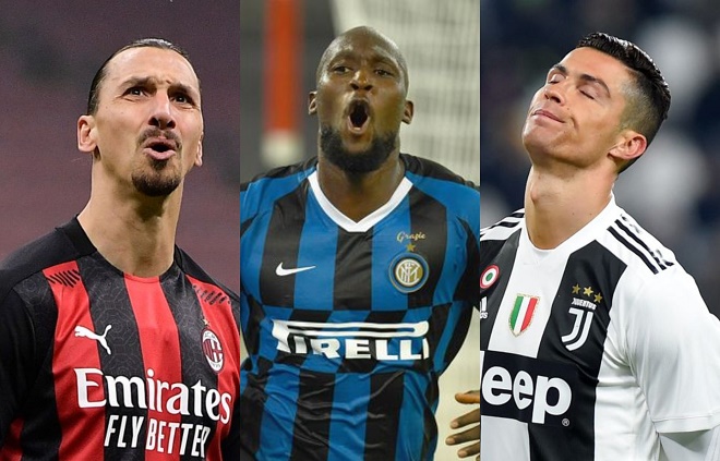 Lukaku đang dẫn trước Ronaldo và Ibrahimovic trong cuộc đua Vua phá lưới Serie A