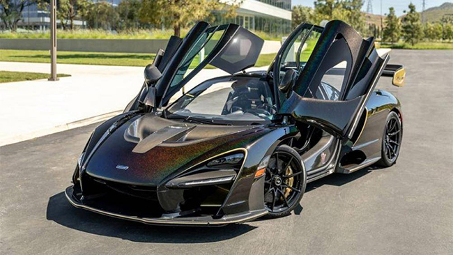 Siêu xe McLaren Senna Merlin chỉ có một chiếc duy nhất được sản xuất trên thế giới với màu sơn Sorcerer Black đặc biệt
