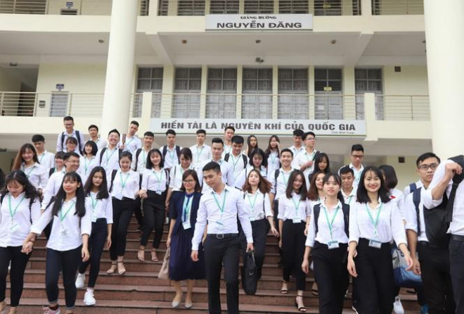 Sinh viên Học viện Nông nghiệp Việt Nam. Ảnh:VNUA