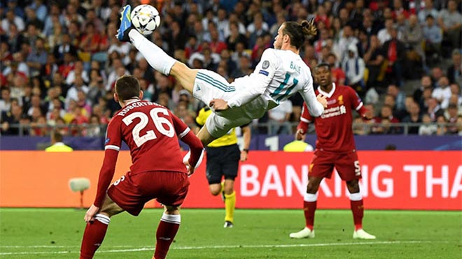 Gareth Bale vào sân cho Real Madrid từ ghế dự bị và chỉ sau 2 phút đã lập một siêu phẩm trong trận chung kết Champions League năm 2018 trước Liverpool, bàn thắng nâng tỷ số lên 2-1