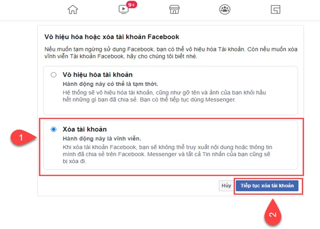 Cách xóa tài khoản Facebook vĩnh viễn và cách vô hiệu hóa tạm thời - 4