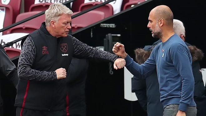 Pep Guardiola và David Moyes