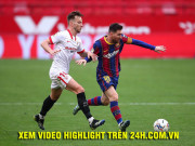 Bóng đá - Video Sevilla - Barcelona: Messi &quot;gánh team&quot;, vượt mặt Real Madrid