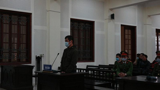 Trương Đức Thuận tại phiên tòa.&nbsp;