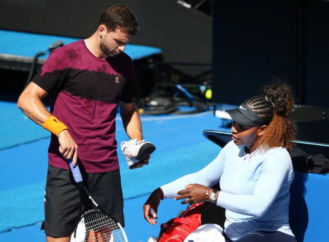 Grigor Dimitrov và Serena Williams