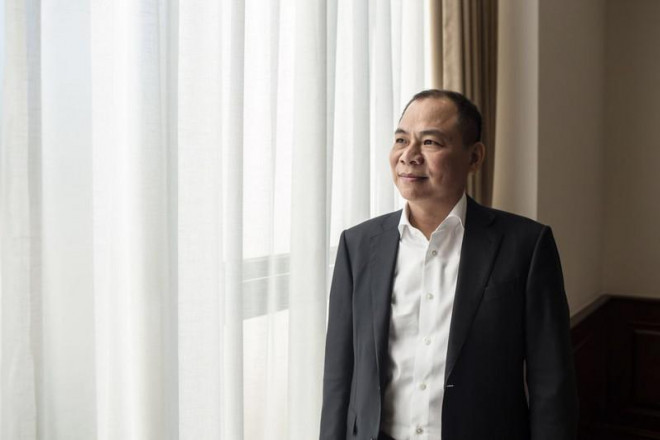 Chủ tịch Tập đoàn Vingroup, Ông Phạm Nhật Vượng. Ảnh: Yen Duong/Bloomberg