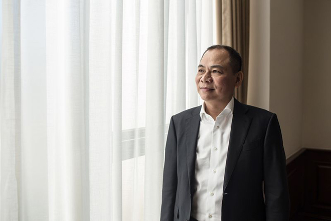 Chủ tịch Tập đoàn Vingroup, Ông Phạm Nhật Vượng. Nhiếp ảnh gia: Yen Duong/Bloomberg