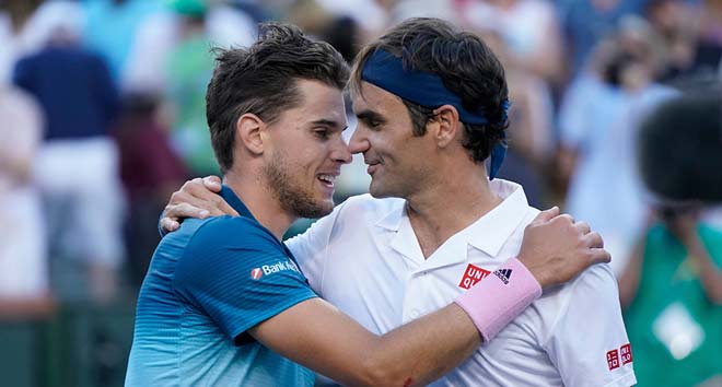 Dominic Thiem là đối thủ đáng gờm nhất của Federer ở giải Qatar Open sắp tới