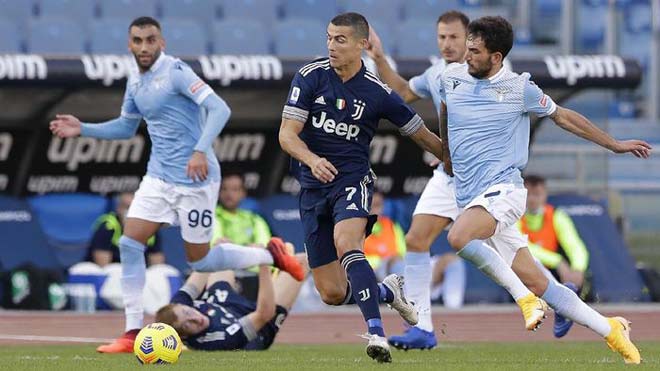 Ronaldo đã ghi bàn nhưng Juventus vẫn hụt thắng Lazio ở vòng 7 Serie A cách đây 4 tháng