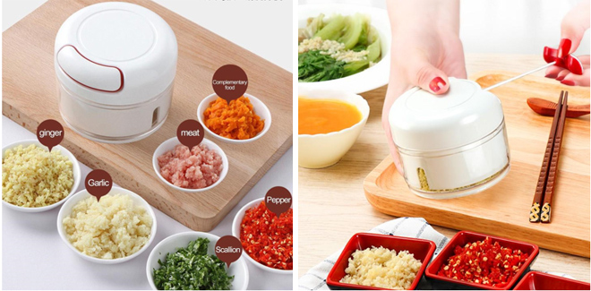 Hộp xay thực phẩm dây rút mini Food Chopper giá ưu đãi chỉ còn 25.000 đồng