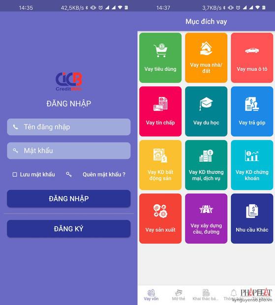 Ứng dụng CIC Credit Connect hỗ trợ tra cứu nợ xấu. Ảnh: MINH HOÀNG