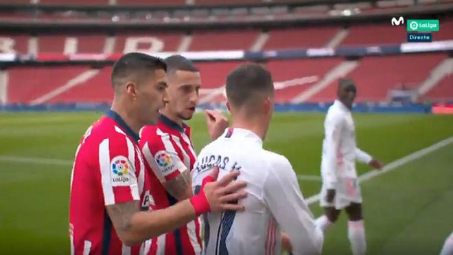 Suarez và Lucas Vazquez đôi co và suýt gây ra vụ ẩu đả trong đường hầm sân Wanda Metropolitano