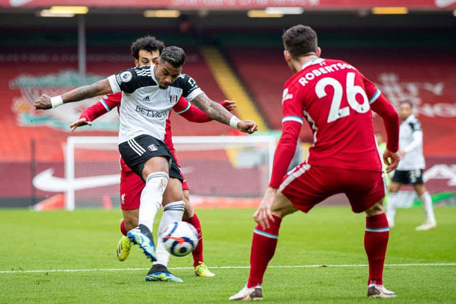 Mario Lemina ghi bàn cho Fulham khiến Liverpool thua trận thứ 6 liên tiếp trên sân nhà ở giải Ngoại hạng Anh