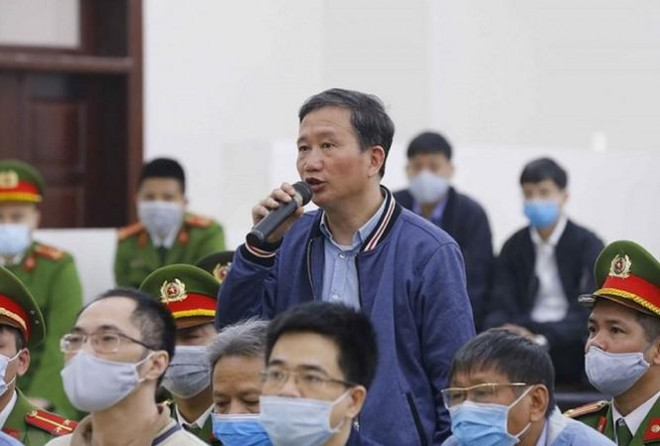 Bị cáo Trịnh Xuân Thanh tại tòa