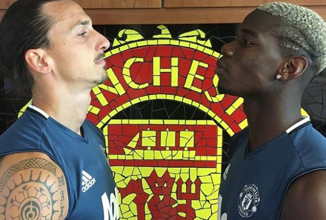 Ibrahimovic từng chơi rất ăn ý với&nbsp;Pogba khi còn khoác áo MU&nbsp;