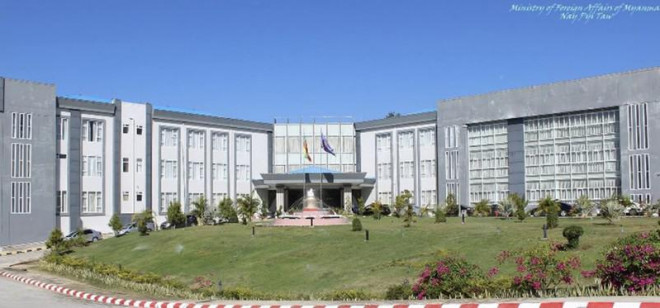 Trụ sở Bộ Ngoại giao Myanmar tại thủ đô&nbsp;Naypyitaw. Ảnh:&nbsp;MOFA / IRRAWADDY&nbsp;