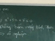 Giáo dục - du học - Nam sinh lên bảng giải Toán, chốt ngay một “đáp án” khiến ai đọc được cũng phải phì cười