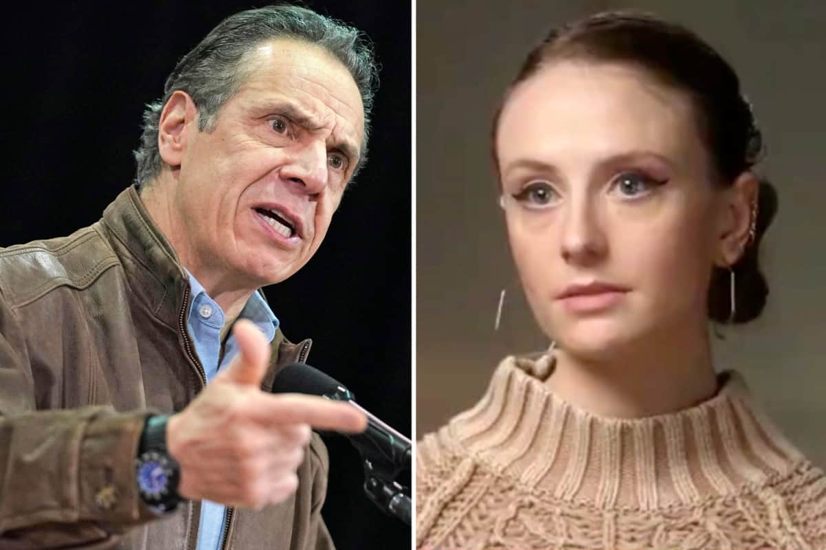 Cựu trợ lý Charlotte Bennett tố cáo ông Cuomo có lời lẽ khiếm nhã và hỏi về đời sống tình dục. Ảnh: Inside Express