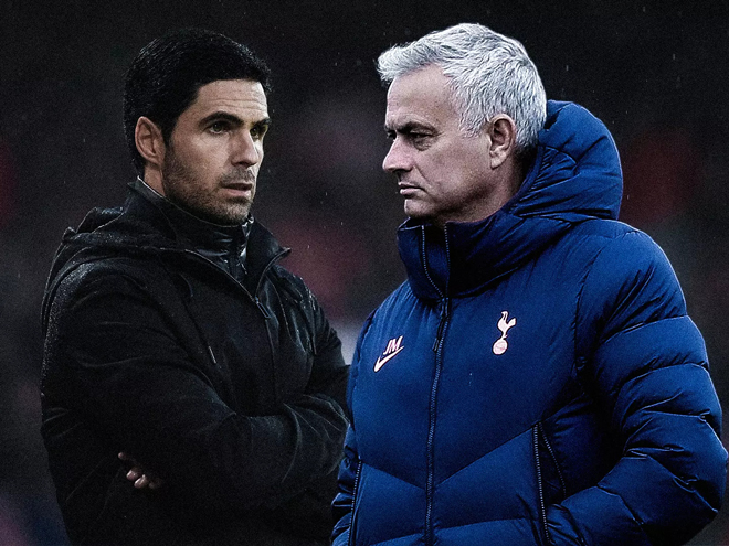 Arteta đối đầu với Mourinho trong trận derby bắc London thứ 202 trong lịch sử