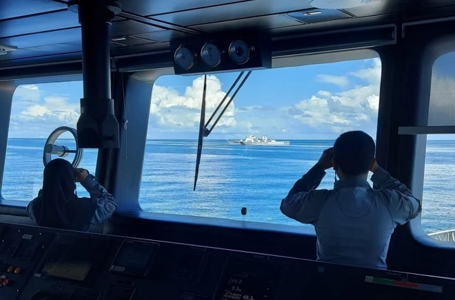 Tàu hải cảnh Trung Quốc xâm nhập vùng biển quanh quần đảo Natuna của Indonesia.