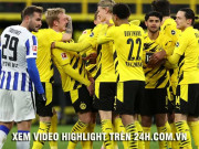 Bóng đá - Video Dortmund - Hertha Berlin: Bước ngoặt từ sai lầm, rực rỡ SAO 16 tuổi