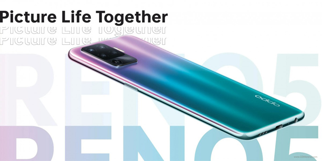 Oppo Reno5 F có thiết kế mỏng và nhẹ.