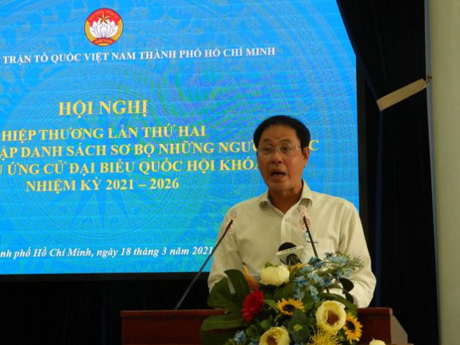 Ông Nguyễn Thành Trung - Phó Chủ tịch thường trực Ủy ban MTTQ Việt Nam TPHCM