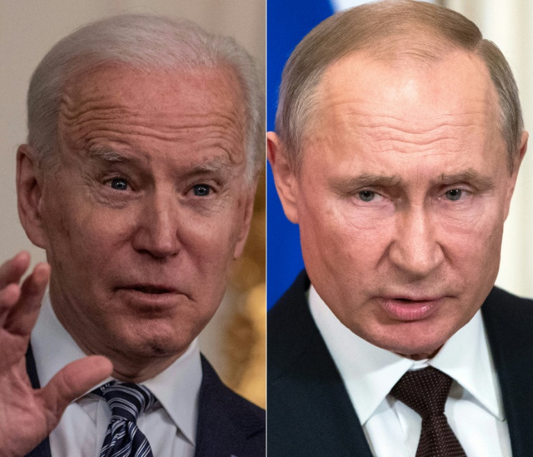 Tổng thống Mỹ Joe Biden (trái) và người đồng cấp Nga Vladimir Putin. Ảnh: BP