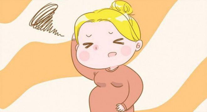 Phụ nữ mang thai thường gặp hiện tượng "não cá vàng". Tranh minh họa