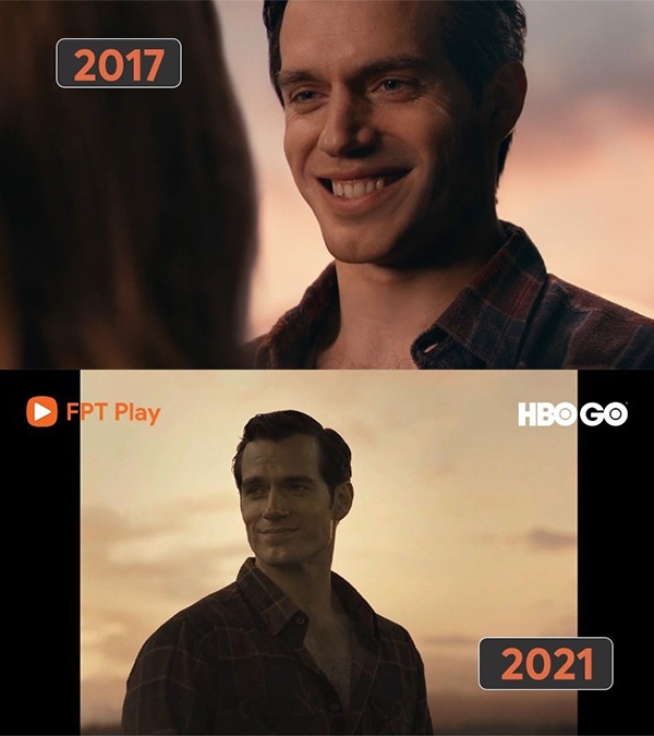 Nụ cười gượng gạo của Superman (2017) do CGI bộ râu quá “giả trân”.