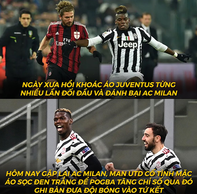 Đánh bại AC Milan là thói quen của Pogba rồi.