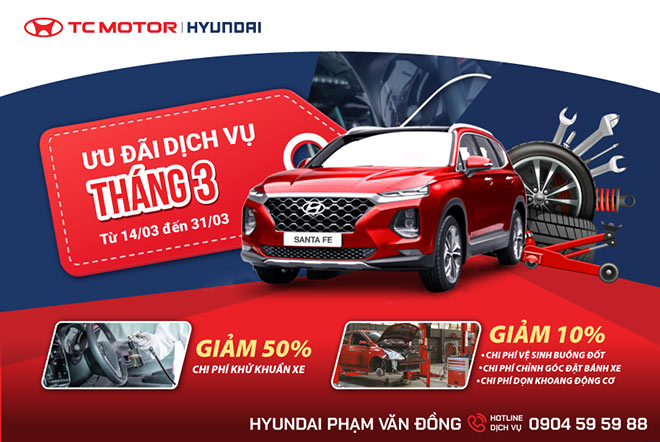 Hyundai Phạm Văn Đồng – Tri ân khách hàng dịch vụ tháng 03.2021 - 1