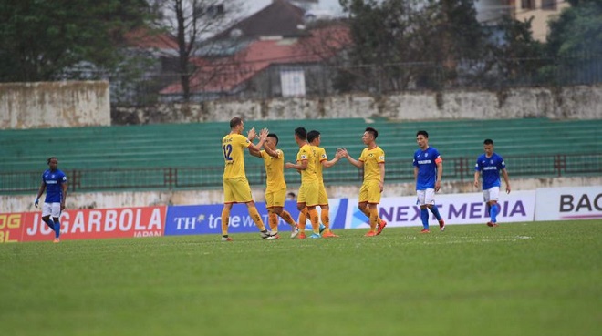 SLNA vừa có thắng lợi đầu tiên tại V-League 2021 khi hạ gục Than Quảng Ninh 1-0 trên sân Vinh hôm 18/3