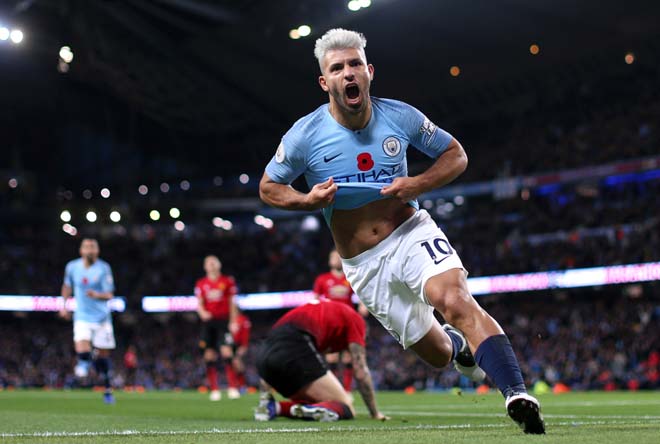 Sergio Aguero từng nhiều lần reo rắc kinh hoàng cho MU