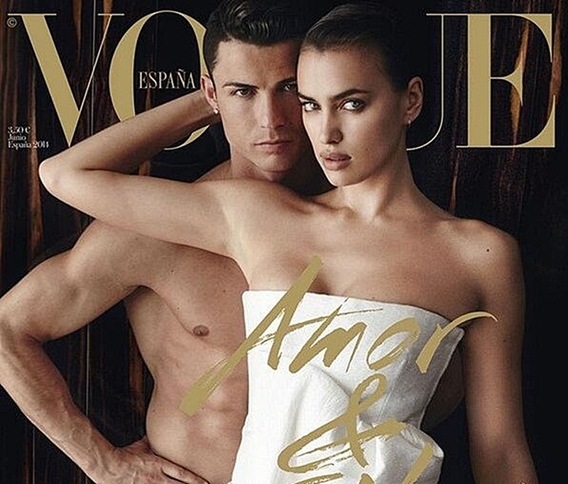 Irina Shayk và&nbsp;Cristiano Ronaldo gây sốc với shoot hình nóng bỏng trên tạp chí Vogue.