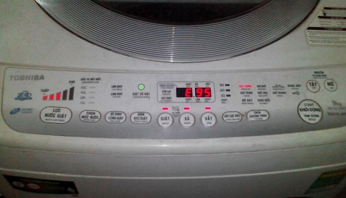 Mã lỗi máy giặt Toshiba thường gặp