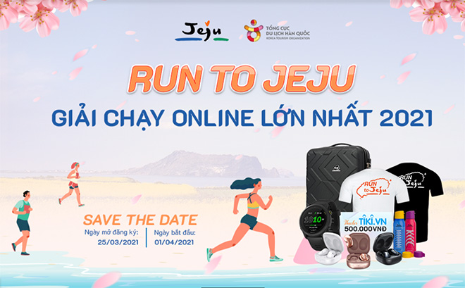 RUN to Jeju - Giải chạy online lớn nhất 2021
