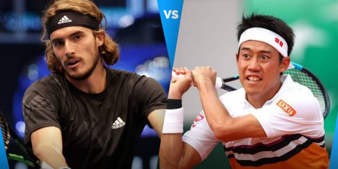 Tsitsipas đối đầu với Nishikori