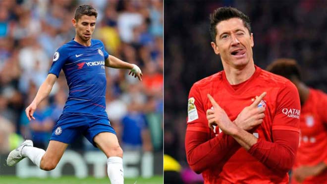 Jorginho ngang bằng số điểm với Robert Lewandowski và chỉ xếp sau Messi