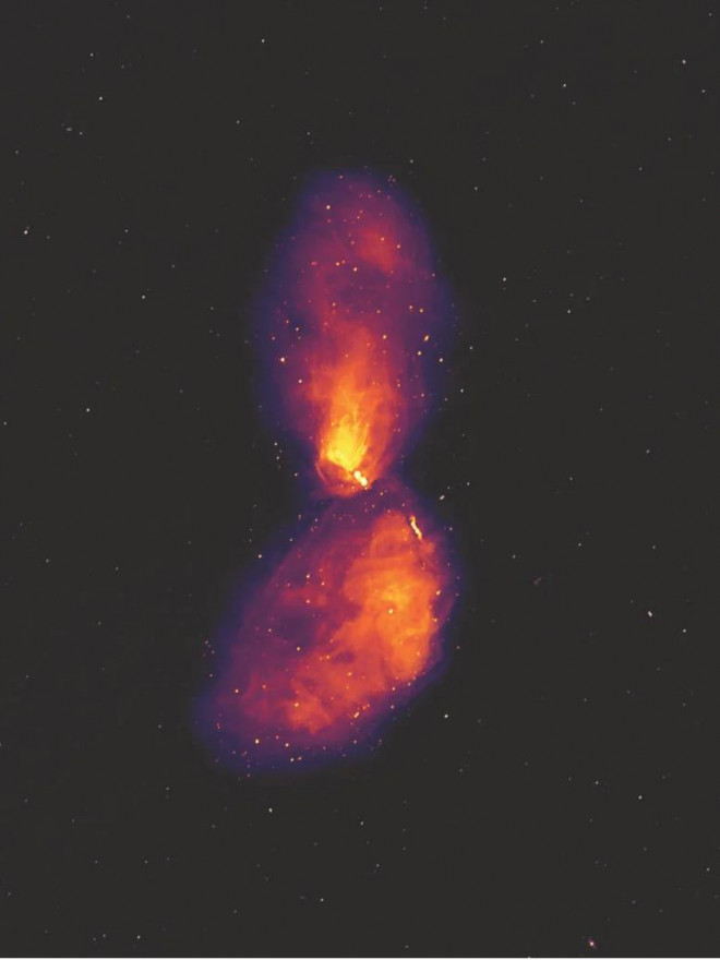 Hình ảnh ngoạn mục về vật thể rực sáng từ thiên hà khác - Ảnh: MWA