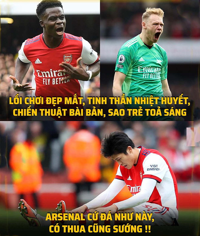 Một chia sẻ của fan Arsenal sau trận thua Man City.