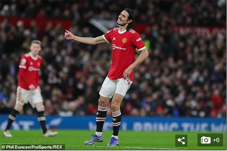 Cavanii không thể rời sân Old Trafford trong tháng này nhưng sẽ là cầu thủ tự do vào mùa hè 2022