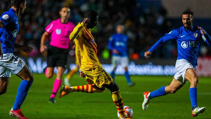 Ousmane Dembele tỏa sáng với bàn gỡ hòa 1-1 cho Barca trên sân của Linares Deportivo