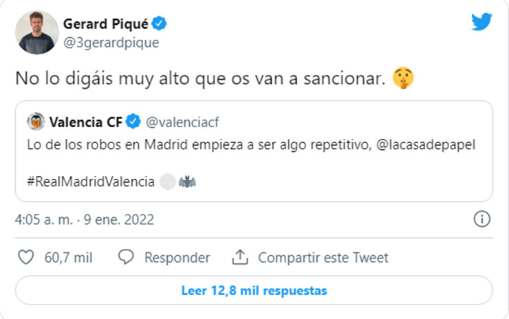 Pique ủng hộ Valencia khi chỉ trích Real "ăn cướp" penalty trắng trợn