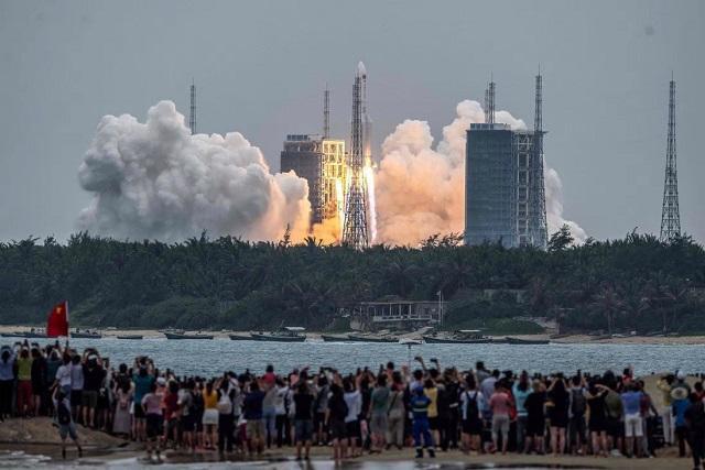 Tập đoàn Khoa học và Công nghệ Hàng không Vũ trụ Trung Quốc cho biết họ có kế hoạch thực hiện hơn 40 vụ phóng vào không gian trong năm nay. Ảnh: STR/FP