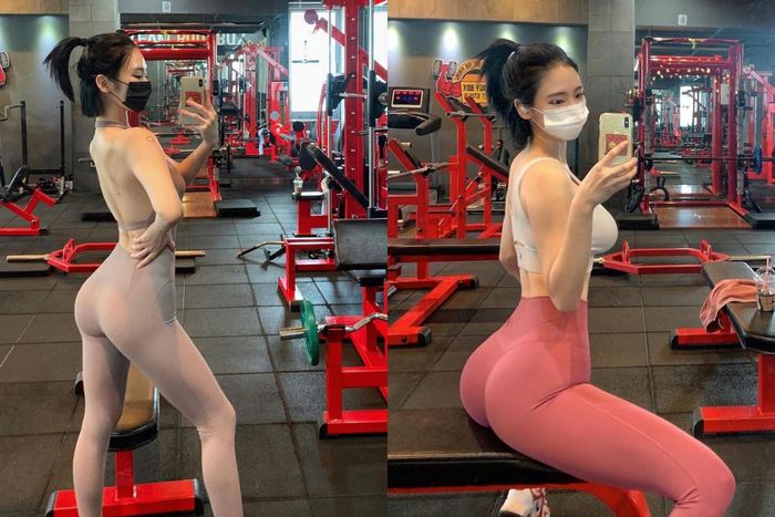 Hot girl phòng gym sở hữu thân hình như đồng hồ cát - 2