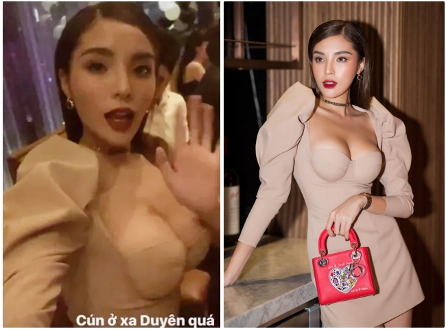 Từ đó, Kỳ Duyên trở thành một trong những nàng hậu hở hạo nhất showbiz Việt, thường xuyên khoe đường cong triệt để trong trang phục cúp ngực hay váy hai dây xẻ sâu.
