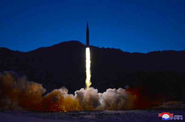 Hình ảnh vụ phóng tên lửa của Triều Tiên hôm 11/1. (Ảnh: KCNA)