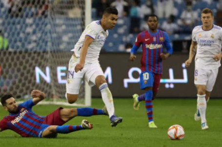 Video bóng đá Barcelona - Real Madrid: Rượt đuổi mãn nhãn, định đoạt hiệp phụ (Siêu cúp TBN)